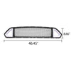 G-PLUS Front Hood Bumper Upper Grille Triangle LED DRL Strip Mesh Styling Compatible With Ford Mustang 2018-2020 (not fit Shelby GT500 models)