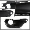 G-PLUS Fog Lamp Cover Light Bezel Richt Bezel Right Side Compatible with Jeep Grand Cherokee 2016-2022 Black 68261710AA
