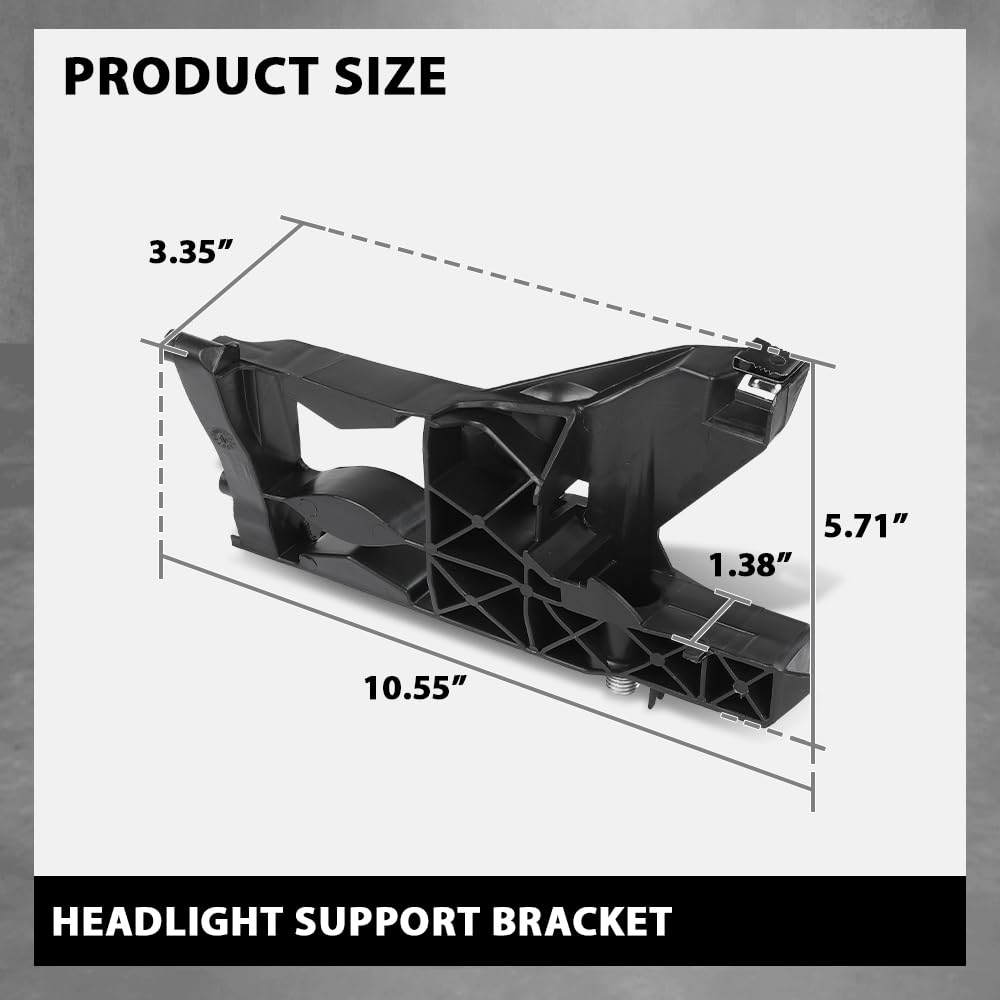 G-PLUS Pair Front Headlight Brackets, Compatible with Audi A6 S6 C7 2011-2014/ A6 Allroad Quattro 2013-2016/ RS6 2013-2016, Headlamp Support Left Driver & Right Passenger Side 2PCS, 4G0805607