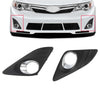 G-PLUS Pair Front Bumper Fog Light Grille Lamp Cover Compatible with Toyota Camry 2012-2014