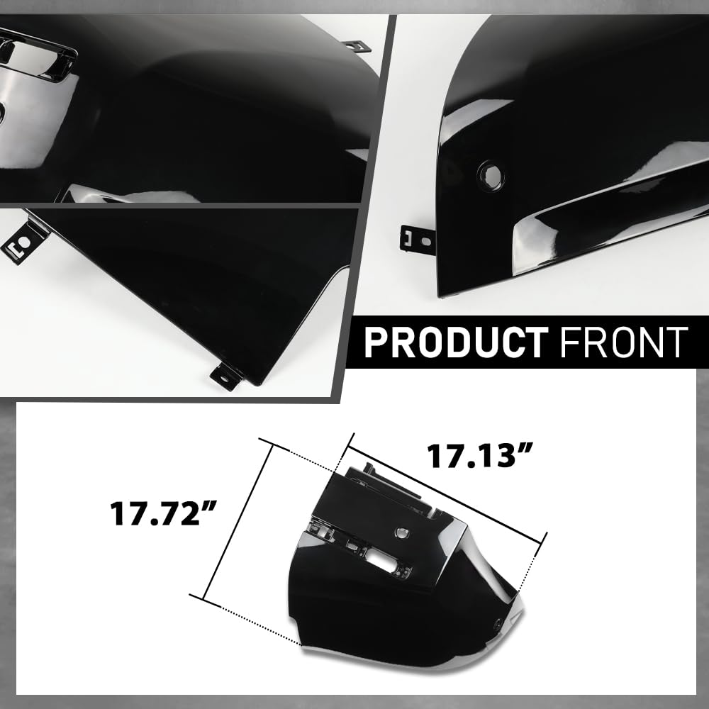 G-PLUS Body Kit Trim Bumper Corner Side Skirts Compatible with Defender L663 110 2020-2024 Gloss Black 16PCS