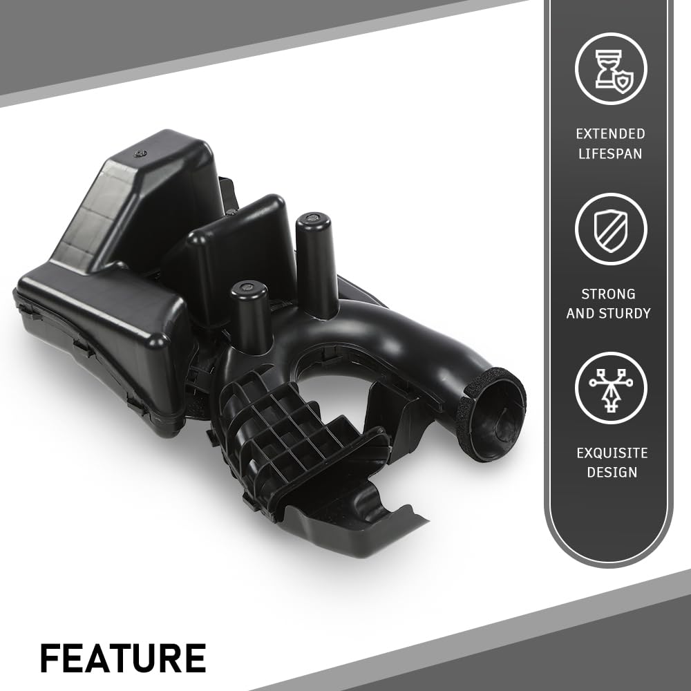 G-Plus Black Engine Air Intake Resonator Assembly Compatible with Nissan Sentra 2013-2018 16554-3RC2A, 165543RC2A