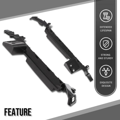 G-PLUS Bumper Bracket Set Front Left and Right Side Compatible with Cadillac XT5 (submodel: Base, Platinum) 2017 2018 2019, Fit Cadillac XT5 Livery 2021 2022 2023 84172893, 84172892 Black