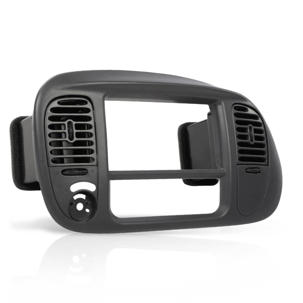 G-PLUS 1Set Center Dash Radio Surround Bezel Trim Panel Compatible with 2000-2003 Ford F150/2000-2002 Ford Expedition Grey Dashboard Cover