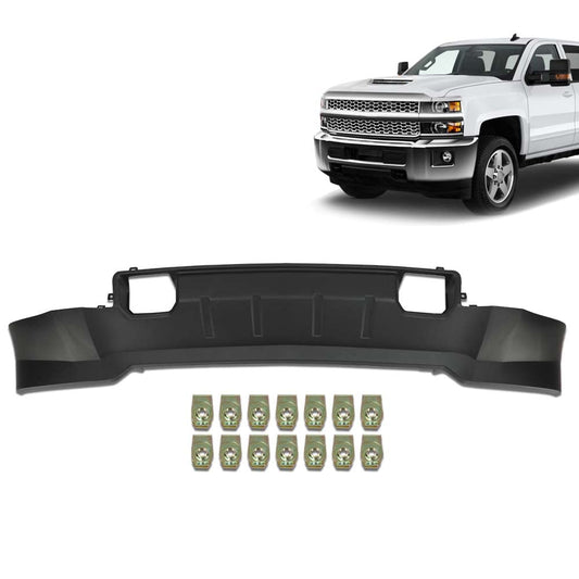 G-PLUS Air Dam Deflector Valance Compatible with Chevy Silverado 2500 HD/3500 HD 2015-2019 (Submodel: High Country, LT, LTZ, WT) GM1092252 22978557 Black