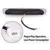 G-PLUS LED Third Brake Light Compatible With 02-09 Dodge RAM, 3RD LED Bar Brake/Cargo Light,Type X (Smoky lens Black Housing Amber Reflector)