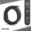 G-PLUS Fender Flare Rubber Seal 18 Feet(5.4864m) Edge Trim, Fender Flare Gasket Universal Fit for Car and Truck Wheel Wells
