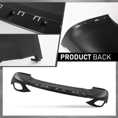 G-PLUS Front Lower Bumper Cover Compatible with Jeep Cherokee Latitude Plus 2018, Fit Jeep Cherokee (submodel: Latitude, Limited, North, Sport) 2014-2018 68203213AB, 68203213AA, CH1015119