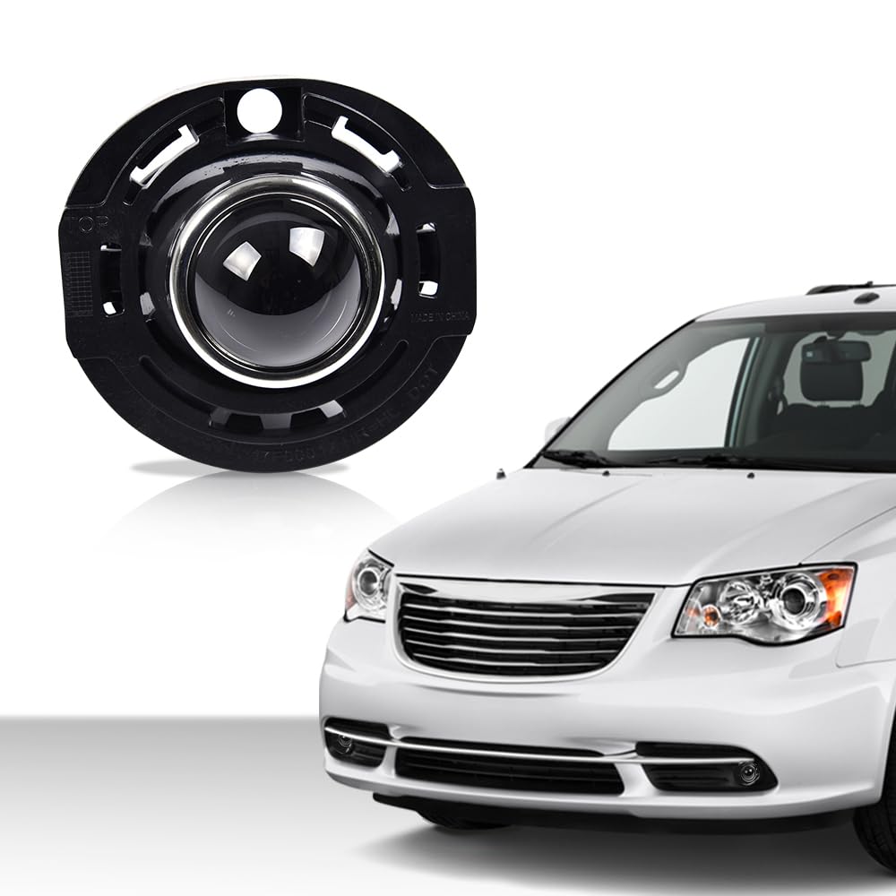 G-PLUS Front Bumper Driving Fog Lights, Compatible with Chrysler 300 2014/Dodge Avenger Charger/Chrysler 200 2014 2015/Dodge Challenger Durango Cherokee (Clear Lens)