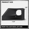 G-PLUS Front Left Fog Light Bezel Black Compatible with Toyota RAV4 Adventure/TRD Off-Road 2019-2023 521280R170, TO1038226