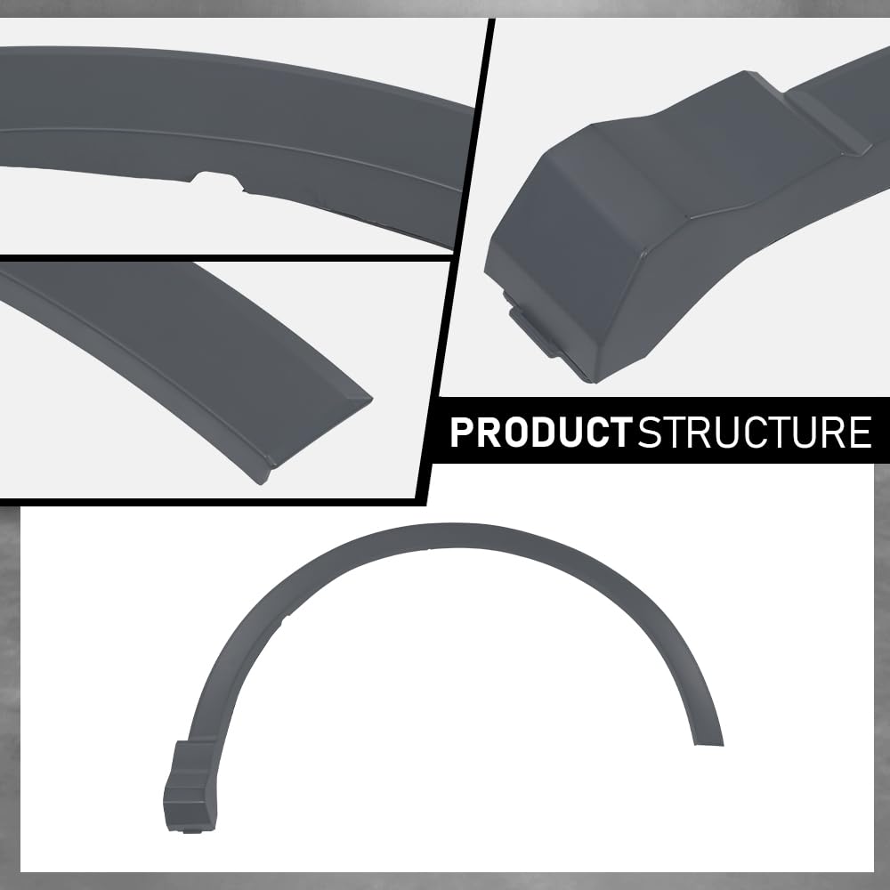G-PLUS Right Front Fender Flare Wheel Opening Molding Arch Trim Compatible with Audi Q3 2019-2024 Passenger Side Wheel Flare AU8537188 83A853718AGRU