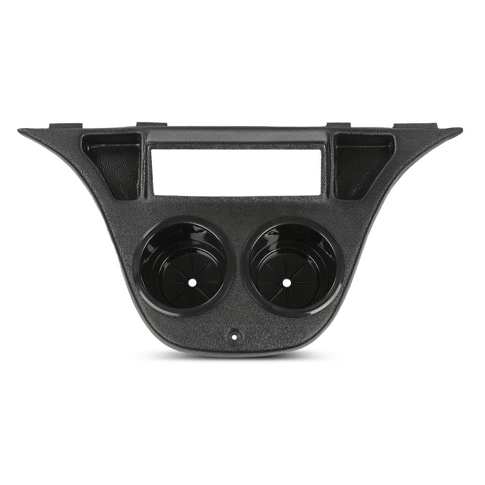 G-PLUS Golf Cart Drive Dash Mounted Radio Adapter w/Cup Holder Compatible with Yamaha, Black