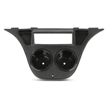 G-PLUS Golf Cart Drive Dash Mounted Radio Adapter w/Cup Holder Compatible with Yamaha, Black