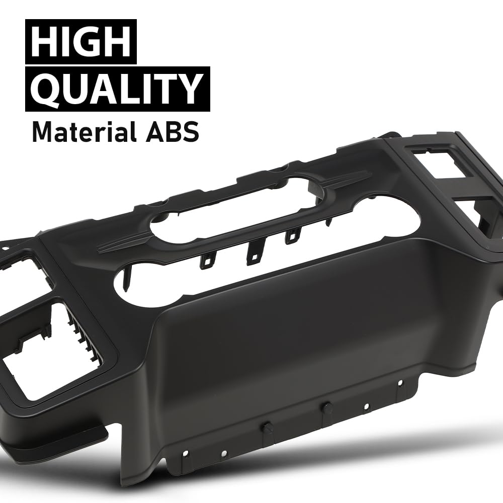 G-PLUS A/C Heater Climate Control Dash Trim Center Console Bezel Compatible with Ford F150 2021 2022 2023 Black