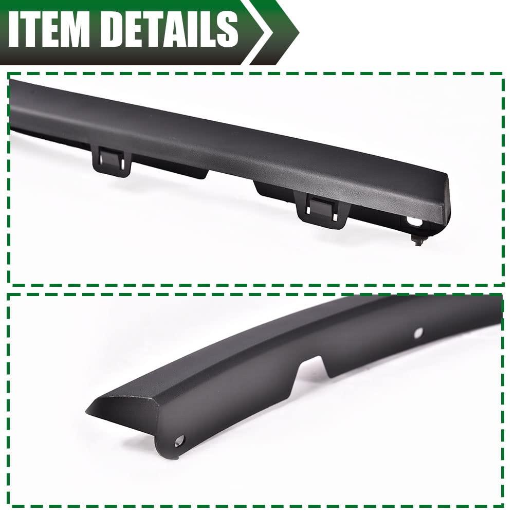 G-PLUS Front Driver & Passenger Side Fender Trim, Compatible with Jeep Grand Cherokee 2011-2016, Black Plastic Wheel Opening Molding Trim Pair Fender Flares
