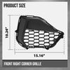 G-PLUS Front Right Corner Grille Compatible with Ford Mustang GT 2024-2025 Black