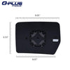 G-PLUS Front Replacement Mirror Glass Compatible with 2011-2014 Ford F150 BL3Z-17K707-A BL3Z17K707A White