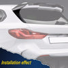 G-PLUS Rear Window Spoiler Side Wing Trim Cover Compatible with 2015-2017 BMW 1 Series F20 (Matte Black)