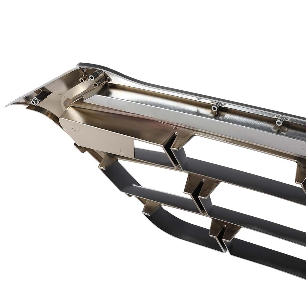 G-PLUS Front Upper Grille Grill Chrome Factory Style Compatible with Hyundai Tucson SE/ECO 2016-2018 HY1200189, 86350D3000RAM
