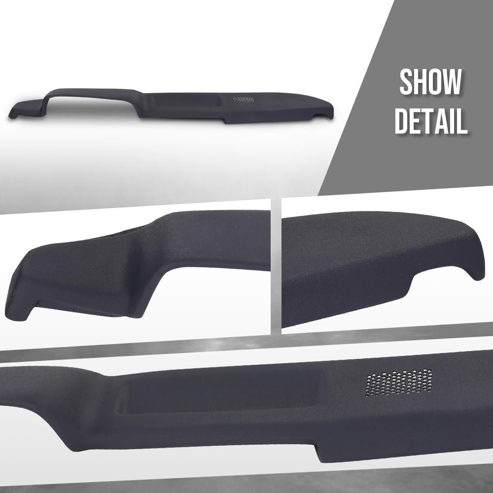 G-PLUS TPE Dash Cover DashBoard Compatible with Toyota Pickup 1979 1980 1981 1982 1983 Without Side Window Defrost Only Dark Blue