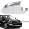 G-PLUS Right Side Rearview Mirror Cover Lower Silver Holder Chrome Compatible With Tesla Model 3 2017-2022 22873006