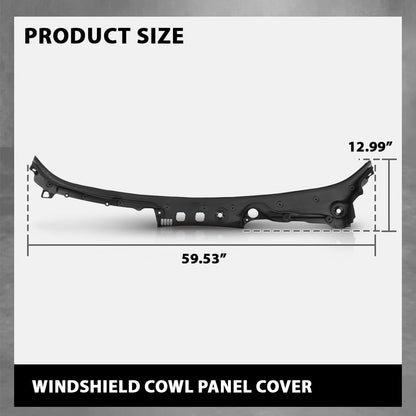 G-PLUS Windshield Wiper Cowl Panel Cover, Compatible with BMW F10 F11 528i 535d 535i M5 2011-2016, Only Fit Left Hand Drive Vehicles, 51717203124