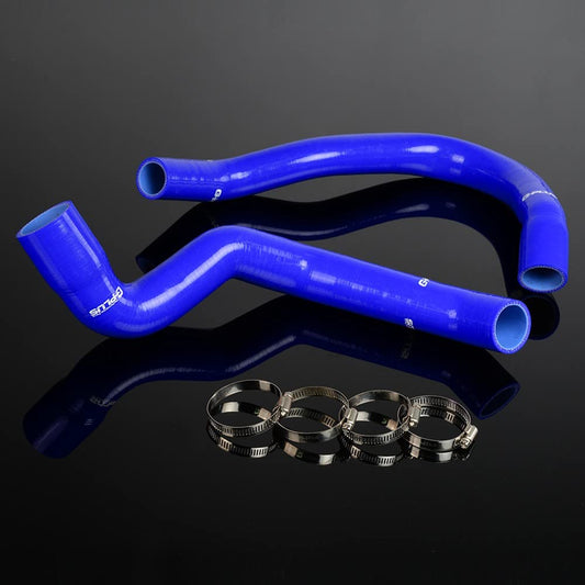 G-PLUS Silicone Radiator Coolant Hose Kit w/Clamps Compatible with Jeep Cherokee XJ 4.0 l6 1991-2001 Blue 2 PCS