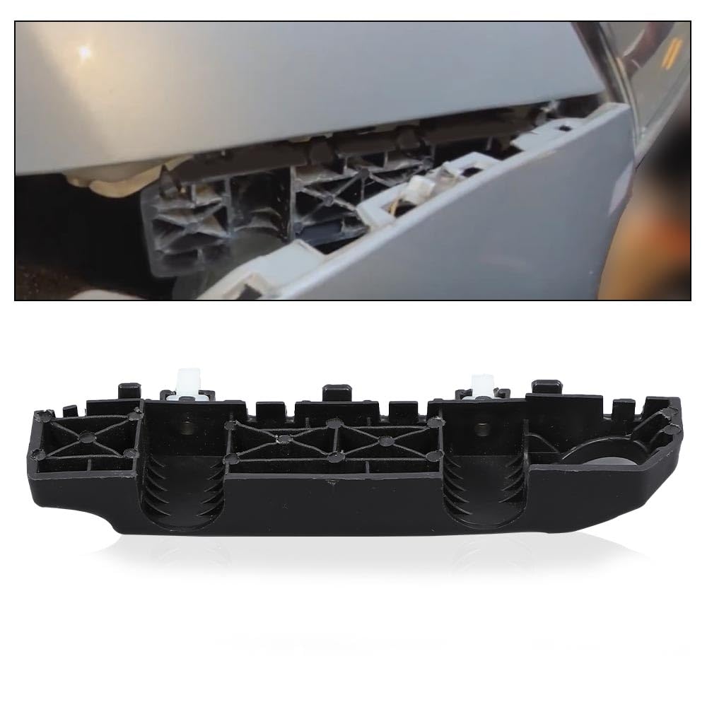 G-PLUS Front Bumper Bracket Left & Right Side Pair Compatible with Kia Forte, Forte5 & Forte Koup 2014 2015 2016 2017 2018 86513A7000, 86514A7000, KI1032102, KI1033102 Black Pair