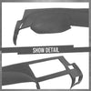 G-PLUS TPE Dash Cover Dashboard Compatible with Chevy Silverado 2007-2013 (LS, LT, or Work Truck ONLY), Fit GMC Sierra 2007-2013 (SL, SLE, or Work Truck ONLY), Fit Dual Glovebox Style Dashes Gray