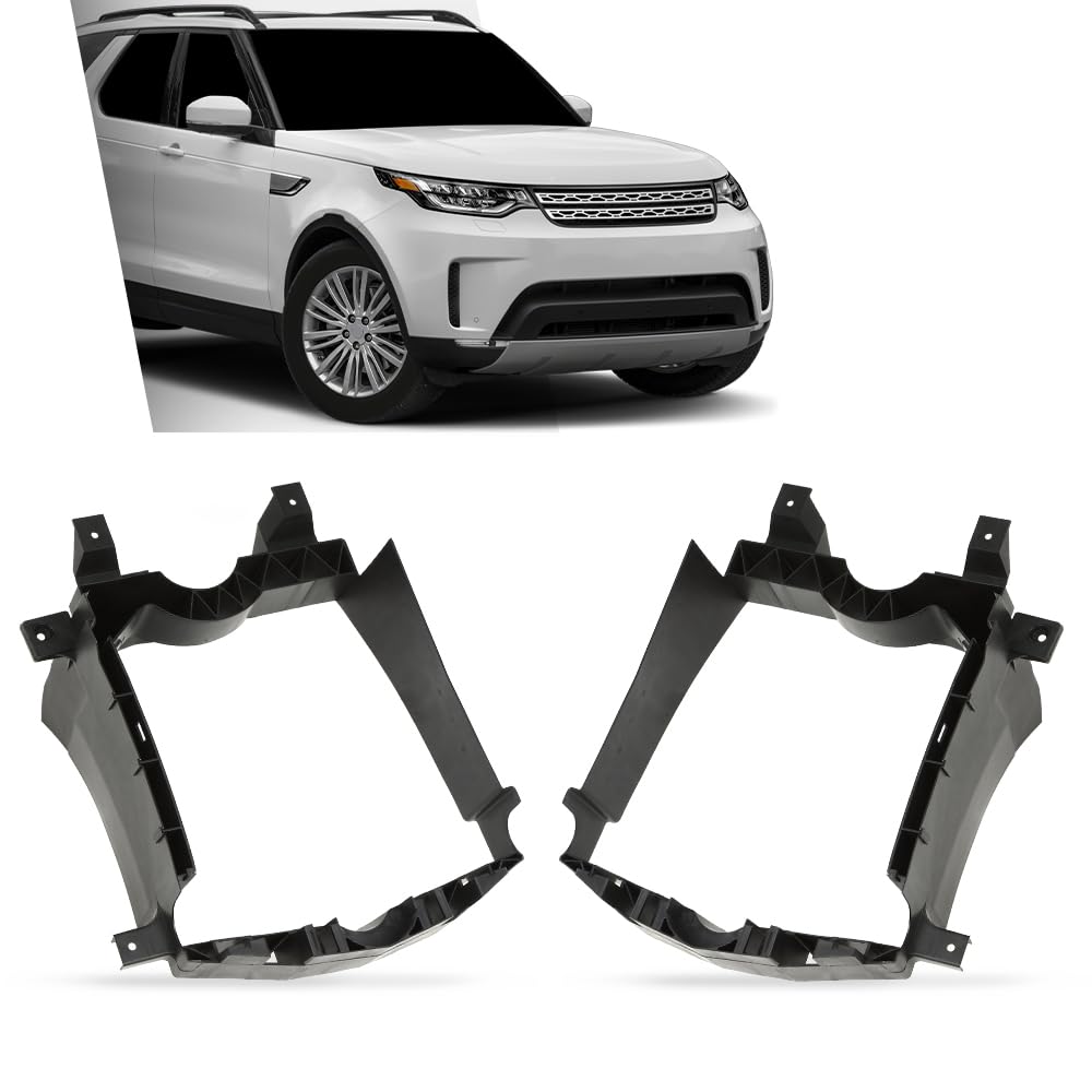 G-PLUS Black Pair Radiator Core Support Rear Deflector Left Right Compatible with Land Rover Range Rover 2013-2022,Fit Land Rover Range Rover Sport 2014-2022,Fit Land Rover Discovery 5 2017-2023