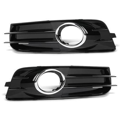 G-PLUS Front Bumper Fog Light Grille Cover Compatible with Audi A3 8P S-Line 2009-2012,Only Fit for S-Line Bumper 8P0807682, 8P0807681