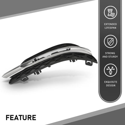 G-PLUS Left Fog Light Cover Daytime Running Light Cover, Compatible with Benz C250 C350 2012-2015/C300 2012-2014, Fit Models W/o AMG Package & Sport Package, Driver Side, 2048803224, MB1038117