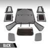 G-PLUS Soft Top Sailcloth Black W/Plastic Windows Compatible with Jeep Wrangler 1987-1995 with Factory Squared Style Upper Doors 9870215, 9870217 Black