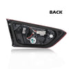 G-PLUS Inner LED Tail Light Compatible with Chevy Malibu 2019 2020 2021 Right Passenger Side Tail Lamp, Red Lens Chrome Housing, 84595946 84595945