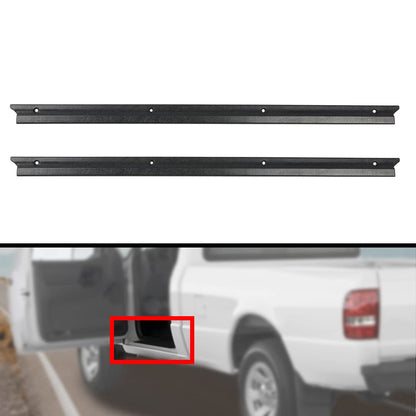 G-PLUS Door Sill Scuff Plate Protector Pair Set LH & RH Sides Compatible with 1992-2011 Ford Ranger F57Z1013208A Black