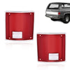 G-PLUS Tail Lights Lens Compatible with Chevy Blazer C10 C20 C30 1975-1986 /Fit GMC C15 C1500 C2500 Jimmy 1973-1991 Red Luces Traseras Rear Brake Lamps Assembly Faros Traseros