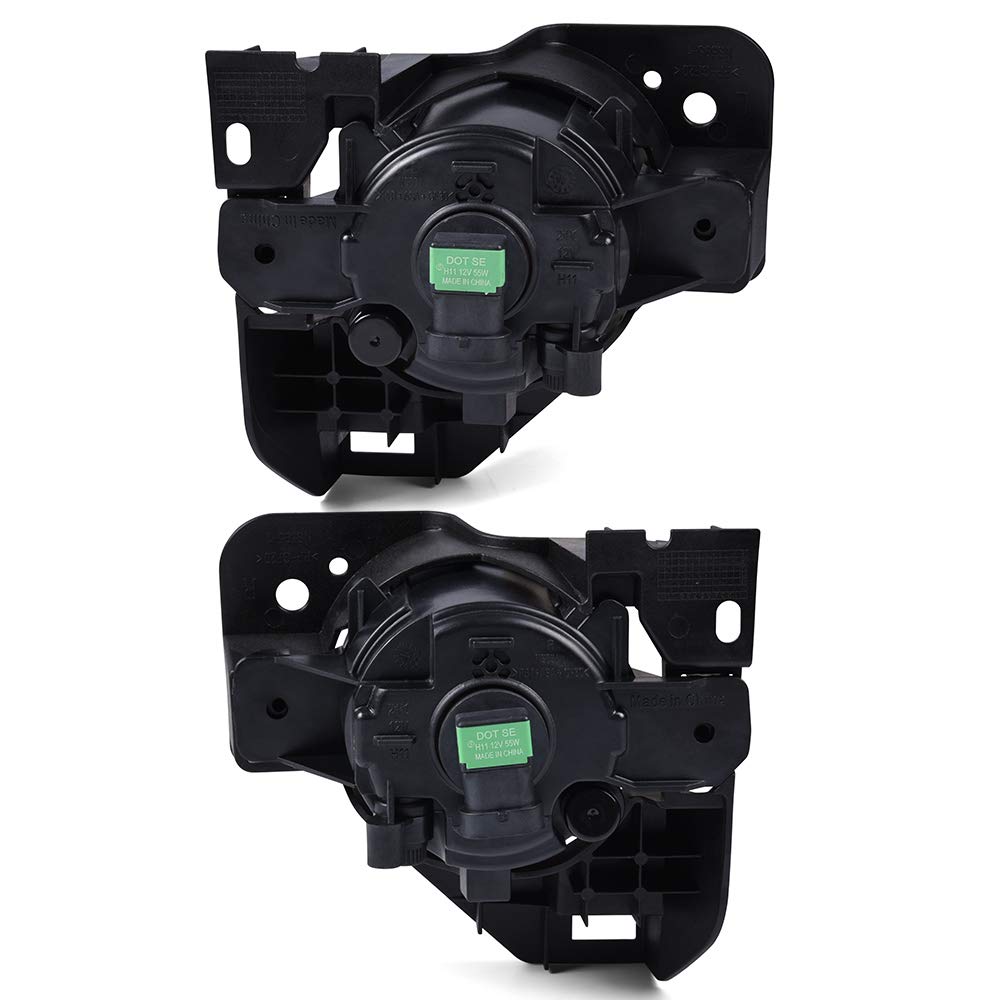 G-PLUS Driving Fog Lights Compatible with 2009-2014 Nissan Maxima Only, Clear Bumper Fog Lamps A pair W/Bulbs + Switch Harness Kit