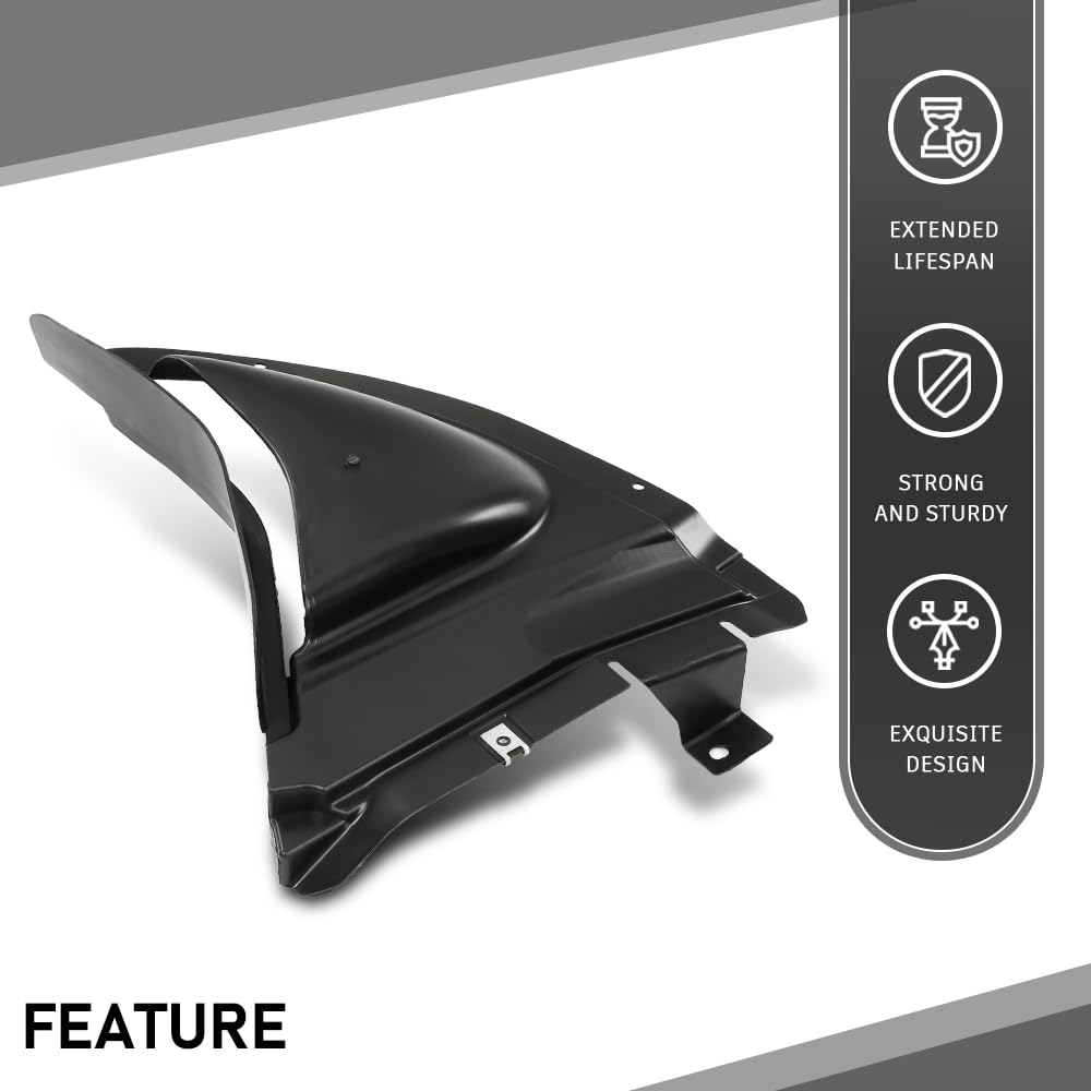 G-PLUS Front Right Fender Liner Inner Assembly, Compatible with BMW 740i 740Li 750i 750Li 2007-2012, Passenger Side, 51757185006