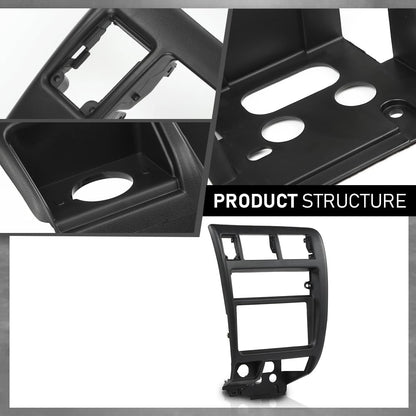 G-PLUS Center Dash Climate Control Radio Bezel Trim Compatible with Toyota Tacoma 1998-2004 Black Dashboard Panel