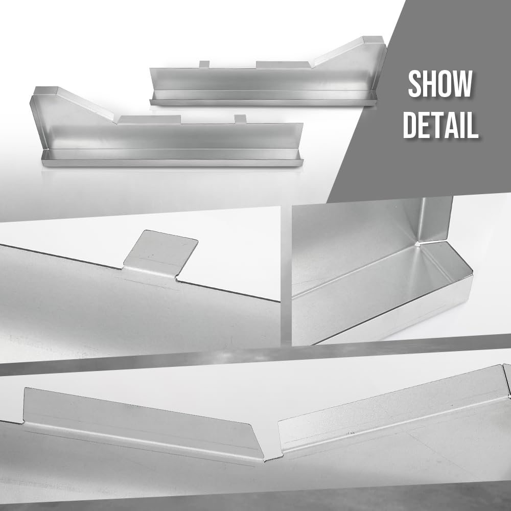 G-PLUS Inner Rocker Panel Support Braces Compatible with Chevy Camaro Pontiac Firebird 1967-1969 Silver