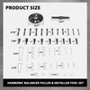 G-PLUS Harmonic Balancer Puller Removal & Install Tool Set Flywheel Crankshaft Kit 45 Steel Black
