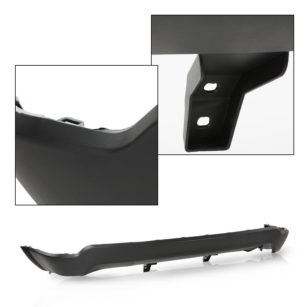 G-PLUS Lower Rear Bumper Cover w/o Tow Textured Compatible with Jeep Grand Cherokee 2011-2021 (For Models with 3.6L Single Exhaust & without Tow Package)