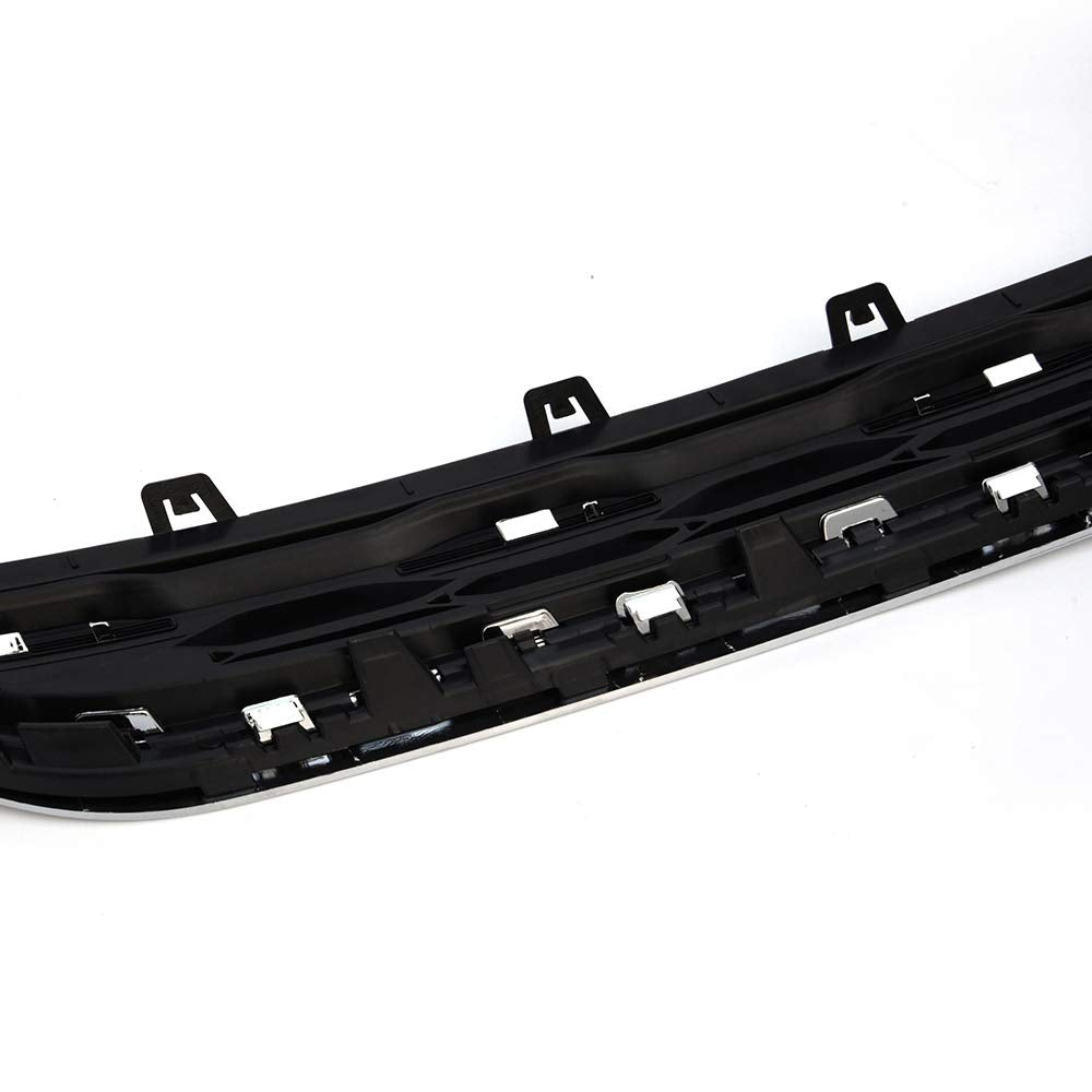 G-PLUS Chrome Front Bumper Upper Grille Assembly Compatible With 2016-2018 Chevy Malibu ABS Honeycomb Mesh Grille Replacement