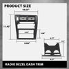 G-PLUS Radio Bezel Dash Bezel Trim Fit Toyota Tacoma 1995-1997 Dashboard Panel Black