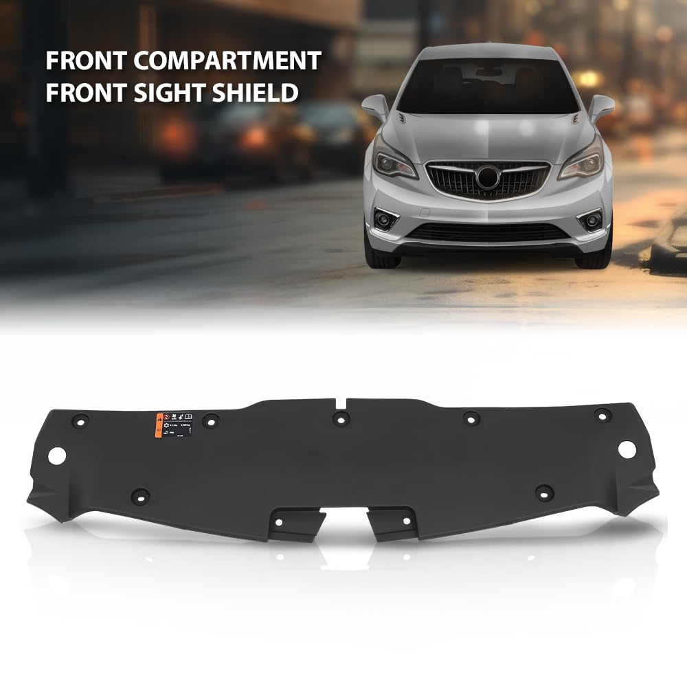 G-PLUS Front Compartment Sight Shield Compatible with Buick Envision 2016 2017 2018 2019 2020 84413364, GM1224152, 23259237 Black