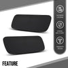 G-PLUS Headlamp Washer Cover Cap Pair Compatible with Volvo S90 / V90 / V90 Cross Country 2017 2018 2019 2020 2021 2022 2023 2024 2025 39839830, 39839842 Glossy Black