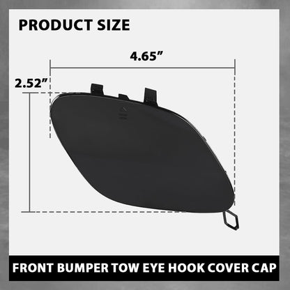 G-PLUS Front Bumper Tow Eye Hook Cover Cap Compatible with Benz C63AMG W205 C300 C400 2015-2018 2058850724, A2058850724