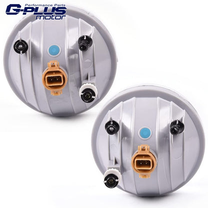 G-PLUS Fog Lights w/Bulbs Compatible With 07-14 GMC Sierra 1500/2500 / 3500 N, Front Bumper Driving Lamps,Clear lens Chrome Housing