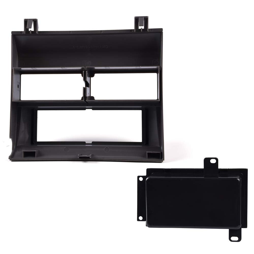 G-PLUS Car Stereo Radio Dash Kit Pocket Bezel Trim W/O Wire Harness Compatible with 1992-1994 Chevy Crew Cab Dually/Full Size Blazer/Suburban Grey