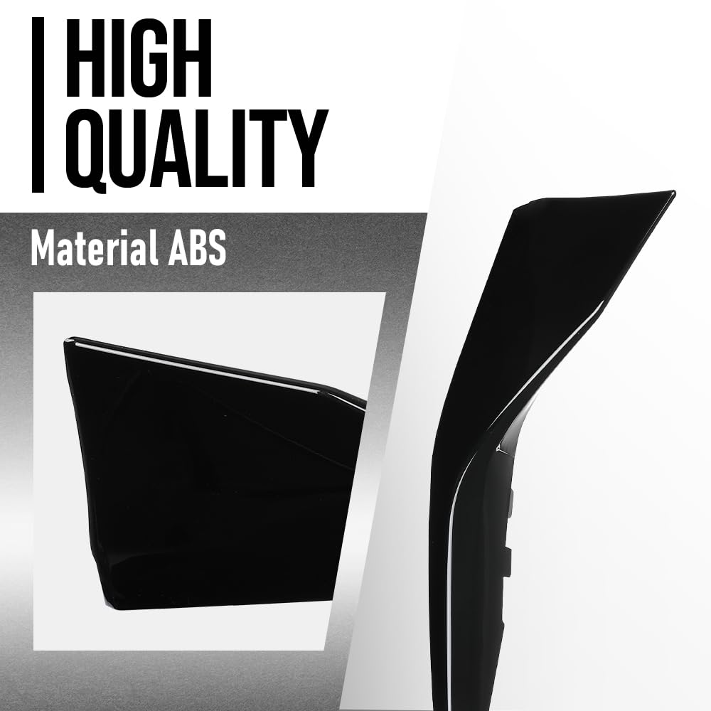 G-PLUS Left Right Front Bumper Side Lower Trim Compatible with Toyota Camry SE 2025 TO1046135, TO1047135 Glossy Black